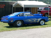 Blue Vega with Silver Flames
